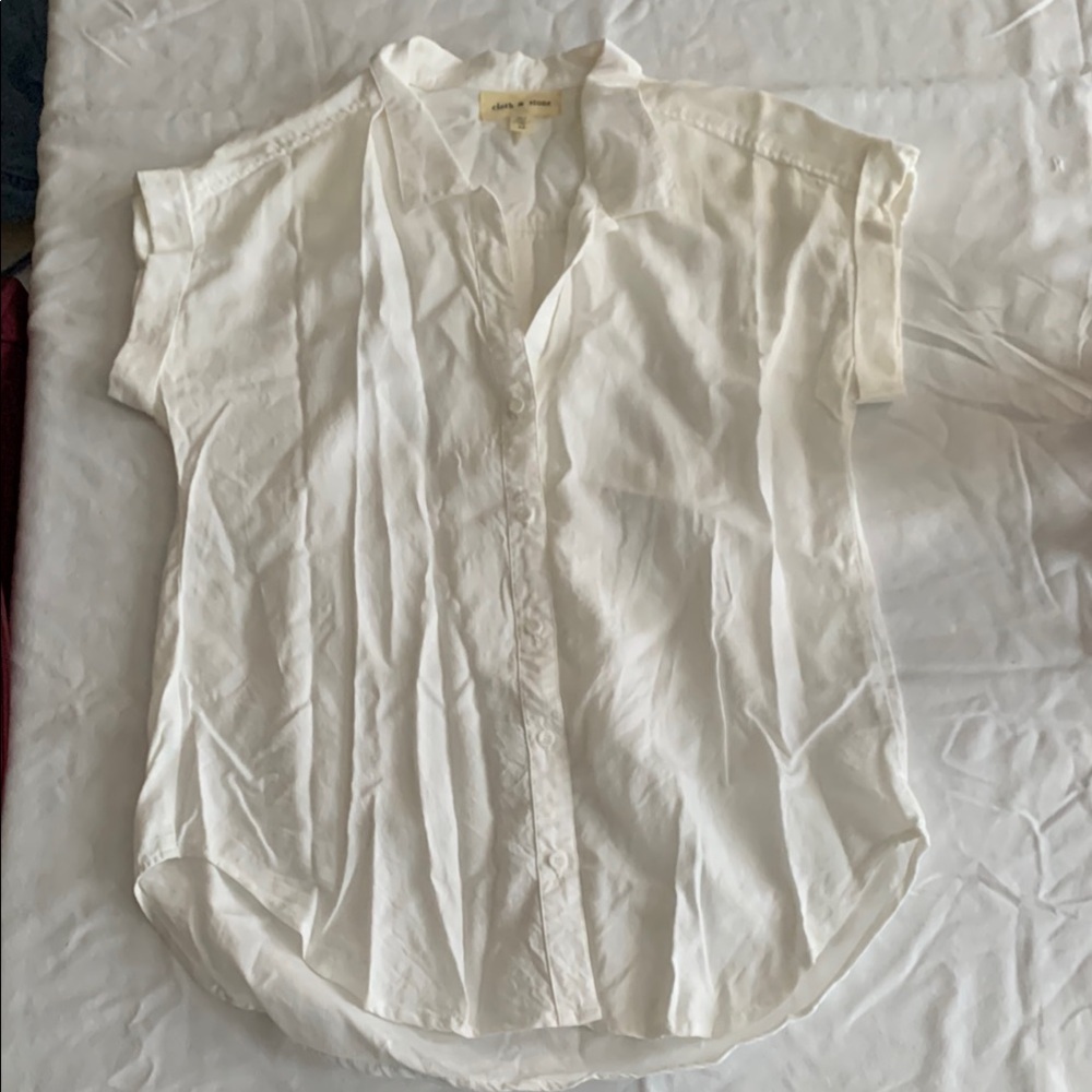 Cloth & Stone White Blouse